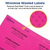 Avery 2"x 4" Neon Shipping Labels with Sure Feedfor Laser Printers, Assorted: Green, Pink, Yellow Labels, 500 Neon Labels (5956) - 3 of 4