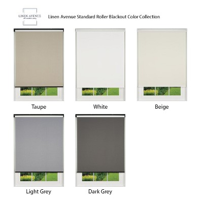 Taupe Cordless Blackout Fabric Roller Shade, 20" x 66"