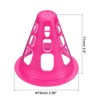 Unique Bargains Football Roller Skating Sports Training Agility Cones with Square Holes 25 Pcs - 2 of 4