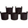The Lakeside Collection 7 Gallon Grow Bags Set Of 5 With Built In Handles - 4 of 4