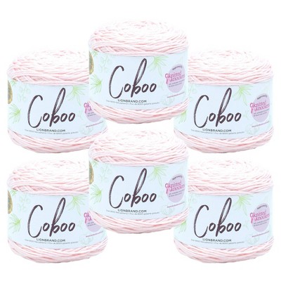 6pk Coboo Yarn Pale Pink - Lion Brand Yarn