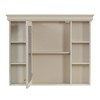 Chery Life 35'' x 28'' Wall Mounted Bathroom Storage Cabinet with Mirror Door, Medicine Cabinet with 6 Open Shelves - 3 of 4