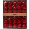 Kurt Adler Shatterproof Christmas Tree Ornaments, Multi-finished Red Balls, 2.5" (30-Count) - 2 of 4