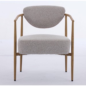 Kumasinova 24.8" Wide Dining Chairs,Upholstered Chairs with Wood Grain Metal Frame,Foam Back,Plush Armchair for Living Room,Bedroom,Dining Room - 1 of 4