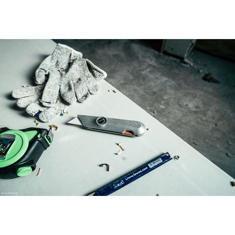 Slice 10582 Drywall Knife | Ergonomic Aluminum Handle for Easier Cuts | Finger Friendly Ceramic Safety Knife Blade, 6 of 9