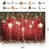 10x8ft Christmas Red Photography Backdrop Xmas Theme Backdrop Christmas Family Party Decorations Banner - 2 of 4