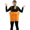 HalloweenCostumes.com One Size Fits Most  Flower Pot Costume for Adults, Orange/Yellow - 4 of 4