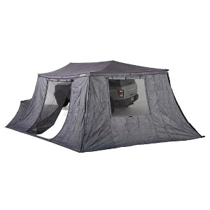 Yakima OverNOut 180 Wall Kit Awning Accessory with Wall and Door Panel, Zips Onto Any Section of Awning For Added Protection from Sun or Weather, Gray - 1 of 3