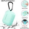 BONGEEK AirPods Pro Case Cover,Soft Silicone Protective Cases Cover Skin for Apple AirPod Pro 2 Charging Case Keychain Front LED Visible,Mint Green - 4 of 4