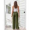 BLUEMING Breezy Linen-Blend Trousers - Women's Drawstring Wide-Leg Pants with Pockets - 2 of 4