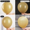 PartyWoo Balloons Tan Light Brown Neutral Boho Coffee 18 12 10 5 Inch 100 pcs - 3 of 4