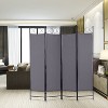 FDW Room Dividers 4 Panel 5.6FT Folding Freestanding Room Divider Privacy Divider Partition with Fabric & Steel Frame for Home Office Bedroom - 2 of 4