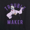 Women's - Disney Villains - Trouble Maker Lightweight French Terry Wide Neck Long Sleeve Shirt - 2 of 4