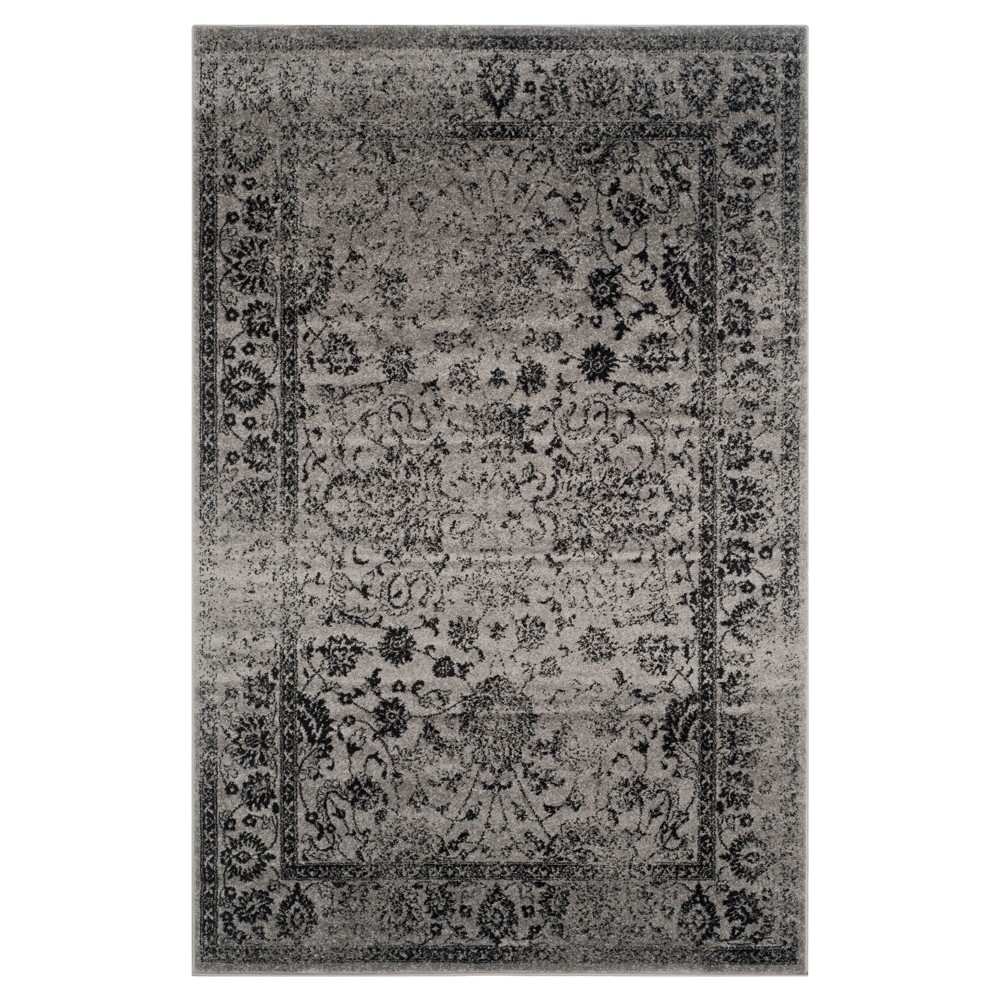 Reid Area Rug - Gray/Black (6'x9') - Safavieh