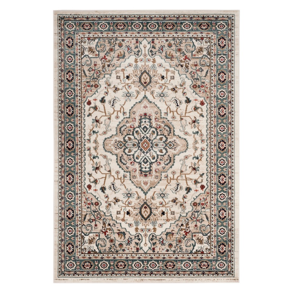 6'x9' Medallion Loomed Area Rug Cream/Beige - Safavieh