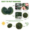 Jojoka 2PCS Artificial Topiary Balls with Chains, Faux Hanging Topiary Ball Plants for Indoor Outdoor Garden Wedding Decor - 3 of 4