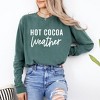 Simply Sage Market Women's Hot Cocoa Weather Long Sleeve Garment Dyed Tee - 2 of 4