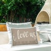 Stupell Industries I Love Us Phrase Outdoor Decorative Throw Pillow, 14 x 20 - 2 of 3