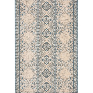 Linden LND174 Power Loomed Indoor/Outdoor Rugs - Safavieh - 1 of 4
