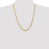 Black Bow Jewelry Men's 5mm, 10k Yellow Gold Diamond Cut Solid Rope Chain Necklace - 2 of 4