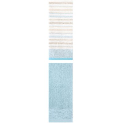 REGALWOVEN Bathroom Soft Absorbent Decorative Hand Towels for Face Hair 14" x 30"/13" x 27" 2 Pcs