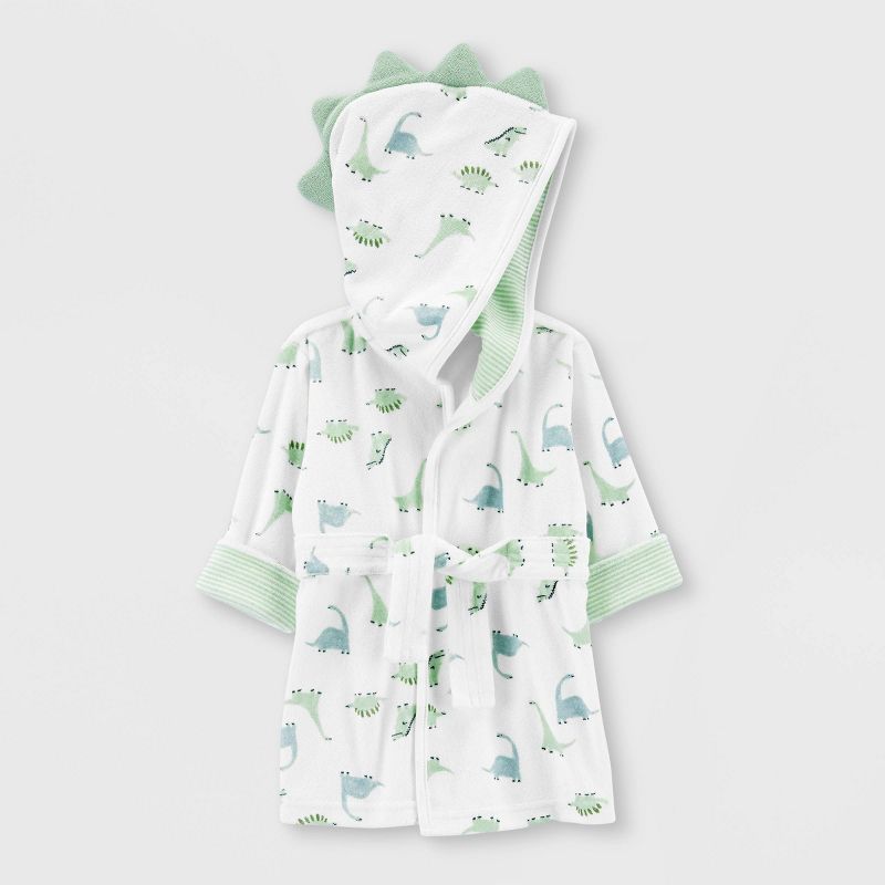 Carter&#39;s Just One You&#174; Baby Boys&#39; Dino Bath Robe - Green, 1 of 5