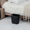 Aoibox Plastic Small Trash Can Wastebasket, Garbage Container Basket for Bathrooms, Laundry Room, Kitchens, Offices, Kids Rooms, Dorms - 2 of 4