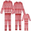 INSPIRE CHIC Christmas Family Matching Pajama Set Elk Long Sleeve Xmas Tree Snow Couples Sleepwear Lounge Set - 2 of 4