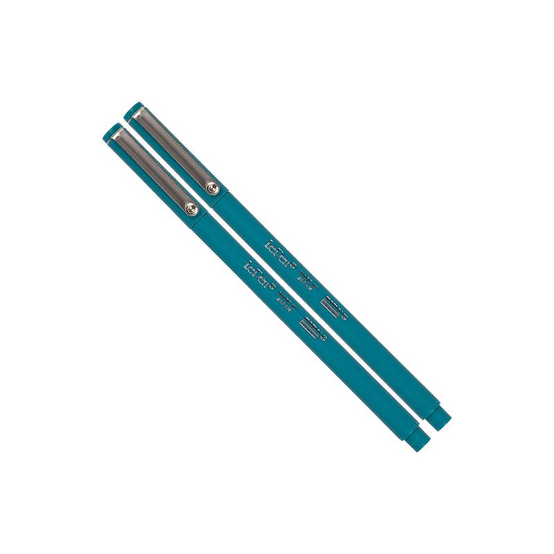 Marvy Uchida Le Pen Felt Pen Ultra Fine Point Teal Ink 2/Pack (7655875A), 1 of 6