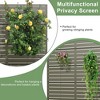 Lirago 72 in. Galvanized Metal Outdoor Privacy Screens Garden Outdoor Fence Green - 3 of 4