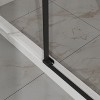 60"x72" Semi-Frameless Sliding Shower Door, 1/4"(6mm) Clear Tempered Glass with Easy-Clean Coating, Stainless Steel Hardware, Matte Black Finish - 3 of 4