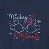 Boys' - Disney - Mickey & Minnie Together in Neon Short Sleeve Graphic T-Shirt - 2 of 4