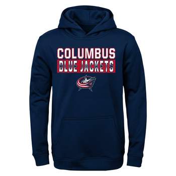 NHL Columbus Blue Jackets Boys' Poly Fleece Hooded Sweatshirt