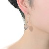 Guili Sterling Silver Heart Hoop Earrings in Two-Tone Design, Perfect for Adding a Romantic Touch to Any Outfit for Special Moments - 3 of 3