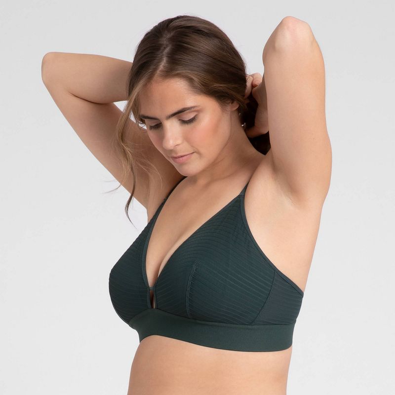 All.You. LIVELY Women's Busty Stripe Mesh Bralette, 2 of 5