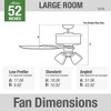 Hunter 52" Builder Lighted Ceiling Fan Snow White Finish - Traditional Design with Integrated LED Light Kit - 4 of 4