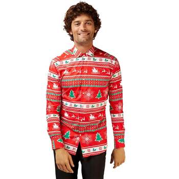 OppoSuits Festive Christmas Shirts For Men