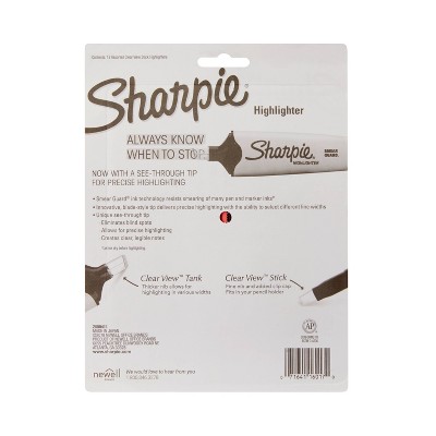 Sharpie Clear View 12pk Highlighters Chisel Tip Multicolored