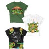 Nickelodeon Ninja Turtles T-Shirt (Sets) Michelangelo Leonardo Raphael Donatello TMNT Outfit Costume Tee Toddler Birthday to Kids Clothes - 2 of 4