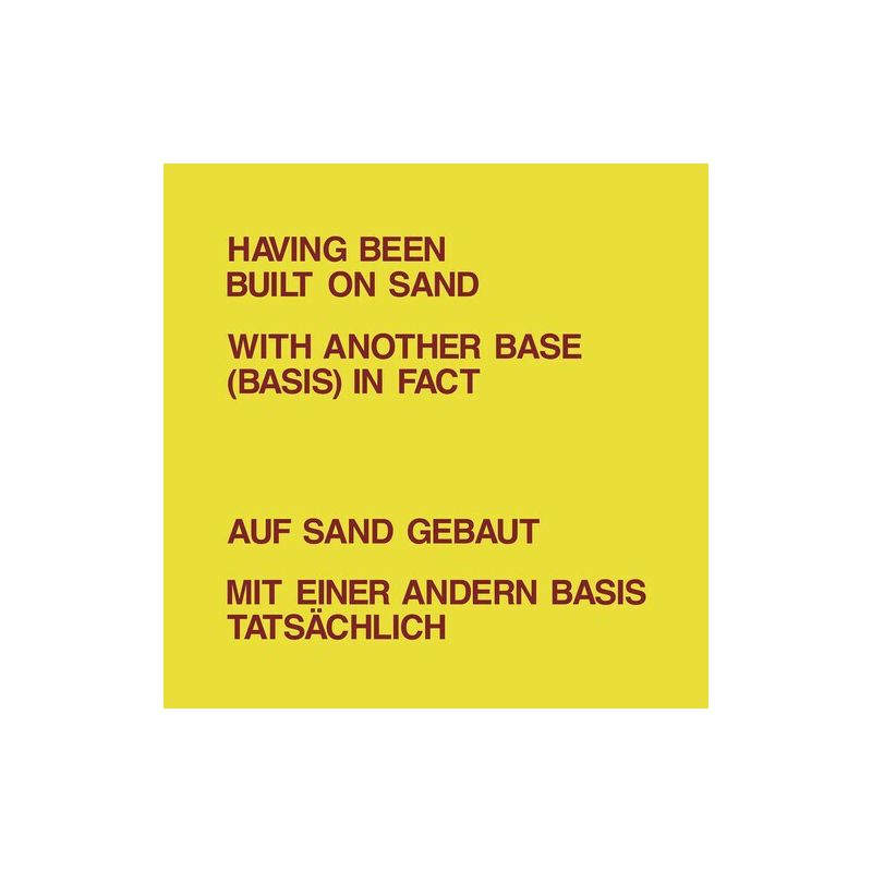 Dickie Landry & Lawrence Weiner - Having Been Built on Sand (Vinyl), 1 of 2
