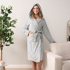 PAVILIA Women Robe with Hood, Fleece Plush Soft Long Hooded Robe, Fluffy Fuzzy Cozy Warm Bathrobe Shower Spa House - 4 of 4