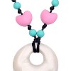 The Pencil Grip™ Silicone Heart Style Teething Necklace - 4 of 4