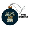 California State University Monterey Bay Otters Logo Wood Christmas Tree Holiday Ornament - 2 of 4