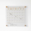 Martha Stewart Acrylic Monthly Dry Erase Wall Calendar Gold Print Clear: Office Wall Organizer & Desk Organization Set - 3 of 4