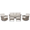 Buenhomino Outdoor Patio All-Weather Wicker Furniture Set - 4 of 4