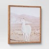 24" x 24" Llama Framed Wall Art Brown - Threshold™ - image 3 of 4