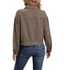Coolmee Women's Cropped Shacket Jacket Fashion Plaid Button Down Shirt Fall Coat Tops - 2 of 4