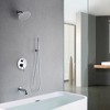 Sumerain Rain Shower System with Tub Spout, 8 inches Shower Head and Hand Shower and Valve, Chrome - 4 of 4