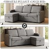GDFStudio Sheila Multi-Functional 85.8" Fabric Convertible Sofa Bed with Storage - 4 of 4