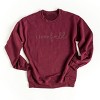 Simply Sage Market Embroidered I Love Fall Sweatshirt - 2 of 4
